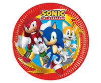 Talerzyki papierowe Sonic, next generation, 23 cm, 8 szt. (plastic-free) (papier FSC)