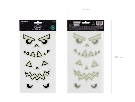 Żelowe naklejki na Dynię (1 op. / 2 szt.)