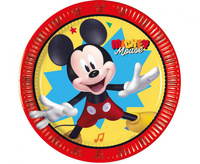 Talerzyki papierowe Mickey Jump Into Fun, 20 cm, 8 szt.