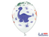 Balony 30cm, Dinozaury, Pastel Pure White (1 op. / 50 szt.)