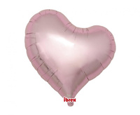 Balon foliowy, serce Sweet 18", Metallic Light Pink, 5 szt.