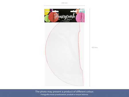 Kula bibułowa, żółty, 40cm