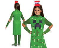 Strój Dziewczynka Creeper Classic - Minecraft (licencja), rozm. M (7-8 lat)
