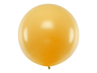 Balon okrągły 1m, Metallic Gold