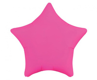 Balon foliowy Gwiazda, fluor c. różowy,19