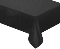 Obrus foliowy , matowy czarny, 137x183 cm