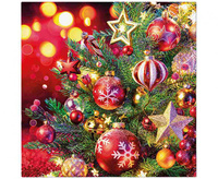 Serwetki wzorzyste Baubles and Stars 33x33 cm / 20 szt.