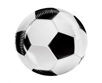 Talerzyki papierowe Football, 23 cm, 10 szt.
