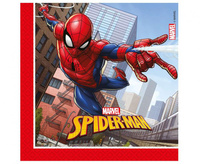 Serwetki papierowe Spiderman Crime Fighter, 33x33 cm, 20 szt. (papier FSC)
