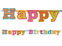 Baner Happy Birthday, 16 x 166cm