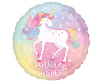 Balon foliowy 18" - Enchanted Unicorn Birthday
