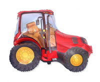 Balon foliowy 24" - "Traktor" (czerwony)