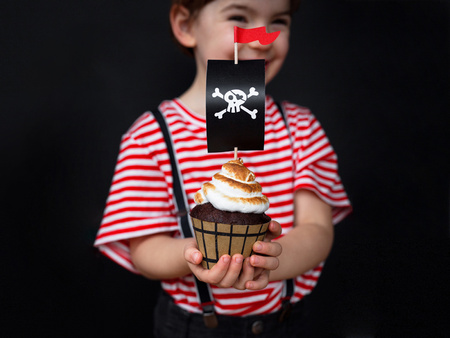 Zestaw do muffinek Piraci (1 op. / 6 szt.)