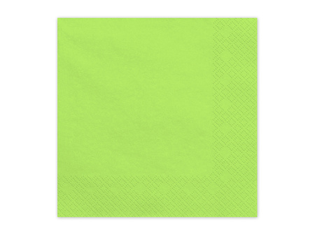 Serwetki papierowe, jasny zielony, 33x33cm (1 op. / 20 szt.)