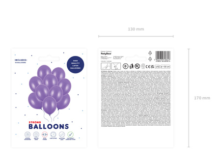Balony Strong 30cm, Metallic Purple (1 op. / 10 szt.)