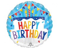 Balon foliowy 18" - Happy Birthday Tiered Cake