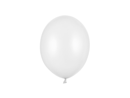 Balony Strong 23cm, Metallic Pure White (1 op. / 100 szt.)