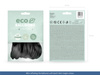 Balony Eco 26cm pastelowe, czarny (1 op. / 10 szt.)
