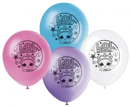 Zestaw balonów 12" LOL SURPRISE, 8 szt.