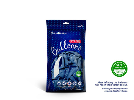 Balony Strong 12cm, Metallic Blue (1 op. / 100 szt.)
