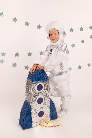 Strój Astronauta, biały, rozmiar 116-128 cm