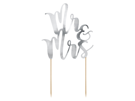 Topper na tort Mr&Mrs, 25,5cm