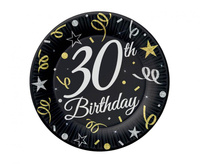 Talerzyki papierowe 30, 18 cm/ 6 szt.