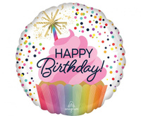 Balon foliowy 18" - Confetti sprinkle Birthday