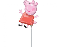 Balon foliowy mini Shape Peppa Pig, luzem