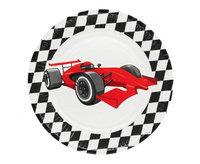 Talerzyki papierowe Racing, 23 cm, 8 szt.