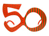 Okulary 50, pomarańcz