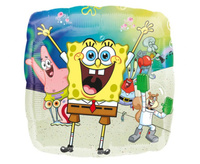Balon foliowy 18 SQR - SpongeBob, zapakowany