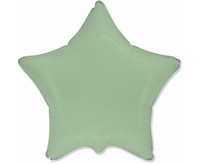 Balon foliowy 18" - Gwiazda (matowa Mint)