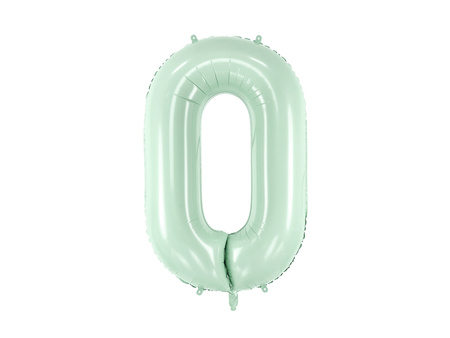 Balon foliowy Cyfra ''0'', 72cm, zieleń