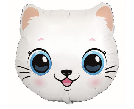 Balon foliowy 24" - Kotek (głowa), pakowany