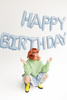 Balon foliowy Happy Birthday, 340x35cm, niebieski
