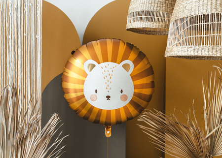 Balon foliowy Lew, 70x67 cm, mix