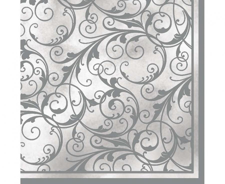 Serwetki papierowe White&Silver, 33 x 33 cm,  20 szt.