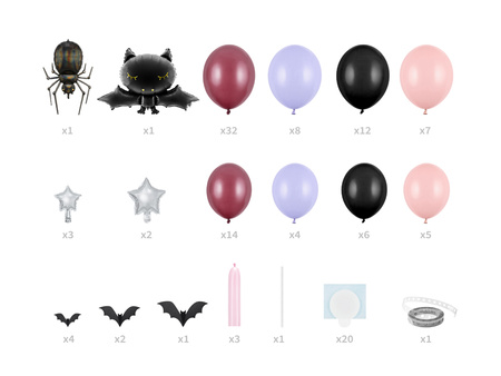 Girlanda balonowa Halloween, 210x120cm, mix