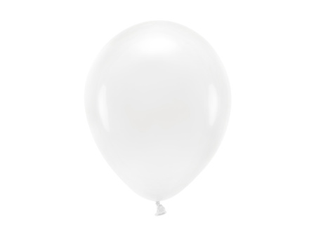 Balony Eco 26cm pastelowe, biały (1 op. / 10 szt.)