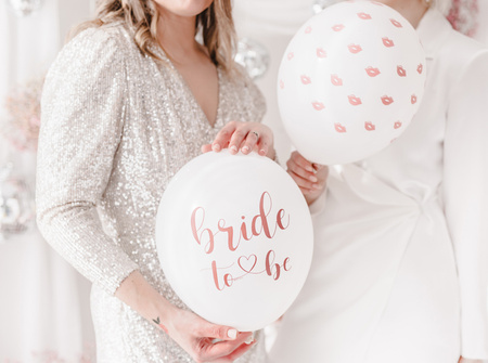 Balony 30 cm, Bride to be, mix (1 op. / 6 szt.)