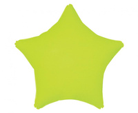 Balon foliowy Gwiazda, fluor żółty, 19