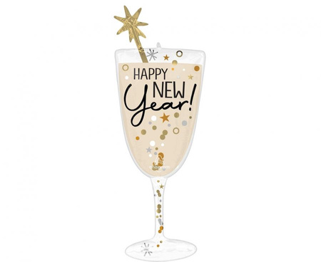 Balon foliowy SuperShapeXL Bubbly New Year Glass