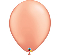 Balon 11", metal różowo-złoty / 25 szt.