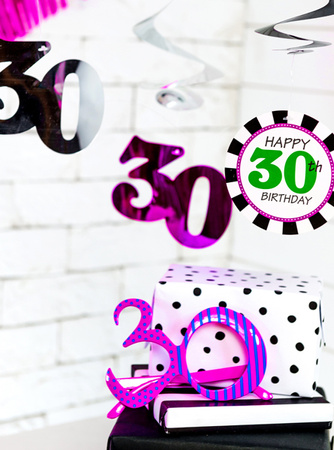 Okulary 30, fuksja