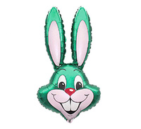 Balon foliowy 14" - "Rabbit - Królik" (zielony)