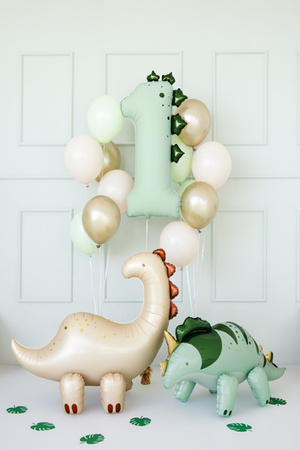Balon foliowy Cyfra ''1'' Dinozaur, 92cm, mix