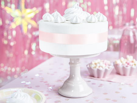 Tasiemka satynowa, j.pudrowy róż, 25mm/25m (1 szt. / 25 mb.)