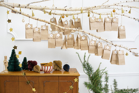 Kalendarz adwentowy Torebki, kraft (1 op. / 24 szt.)