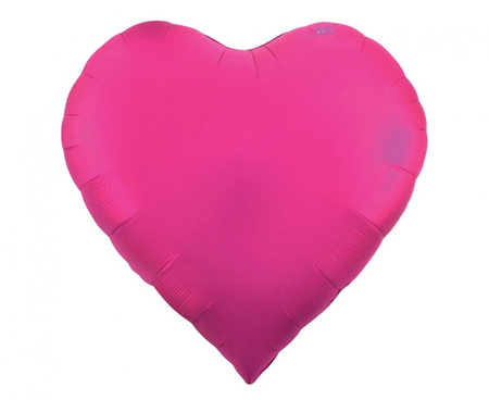Balon foliowy Serce, matowy c. różowy, 65/ 165 cm
